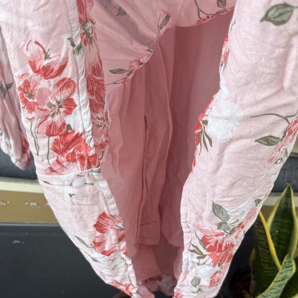 Hollister Pink Floral Long Sleeve Dress - Picture 9 of 9